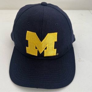 Vintage University Of Michigan Snapback Hat Headmaster